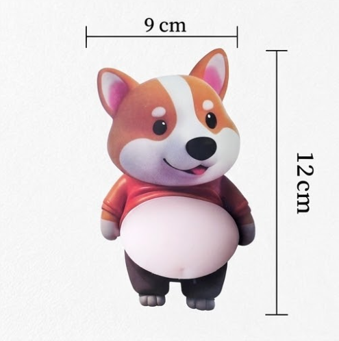 Shiba Squish Stickers — 5 Pack