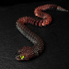 3D Printed Articulated Bionic Snake | Desktop Fidget Stress-Relief Toy (30cm / 11.8")
