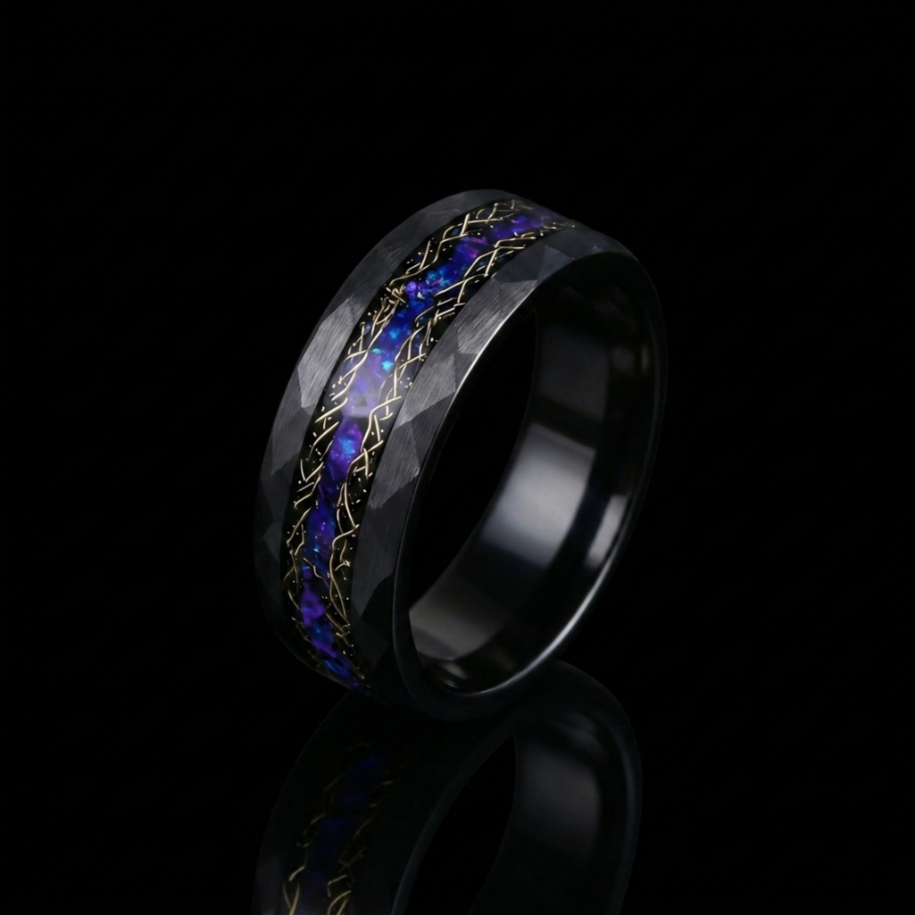 The Vertex Band | Beveled Geometric Stainless Steel Ring