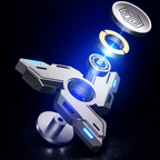 Cyber Tri-Arm Glow Spinner