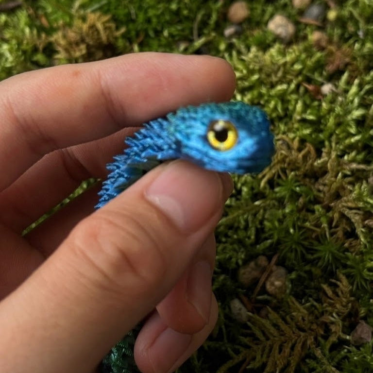 3D Printed Articulated Bionic Snake | Desktop Fidget Stress-Relief Toy (30cm / 11.8")