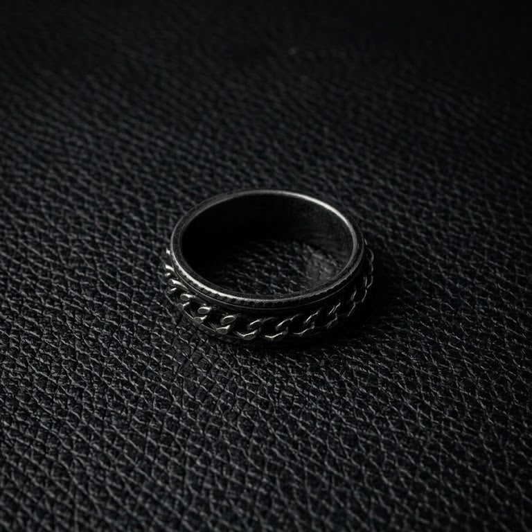 The "Gear" Chain Spinner Ring | Fidget Band