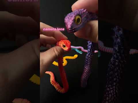 3D Printed Articulated Bionic Snake | Desktop Fidget Stress-Relief Toy (30cm / 11.8")